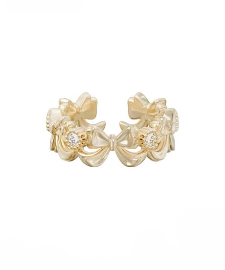 Ribbon parade gold ring