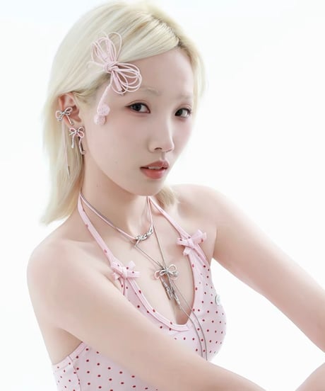 Ribbon earphone cord  necklace