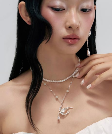 Lucky bird layered necklace