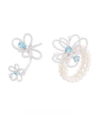 Blue blossom ring