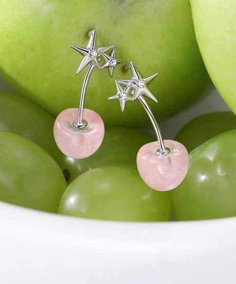 Cherry star pink pierce
