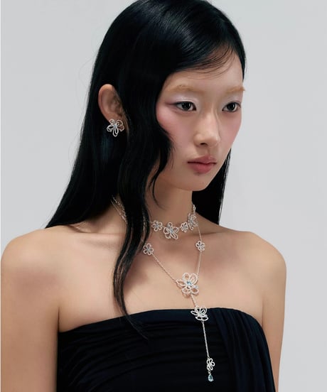 Blue blossom necklace