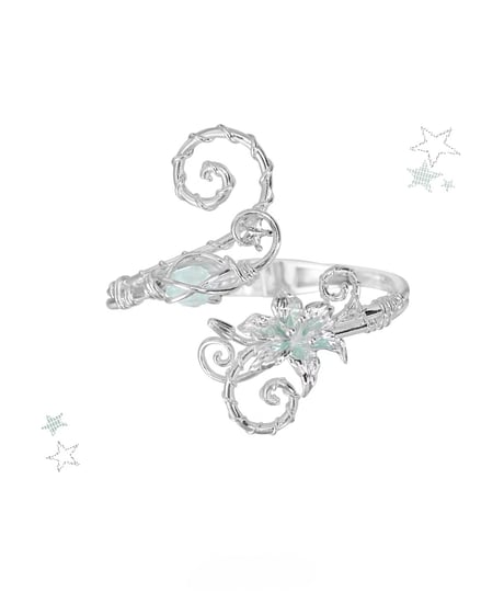 Mist mint lily bracelet