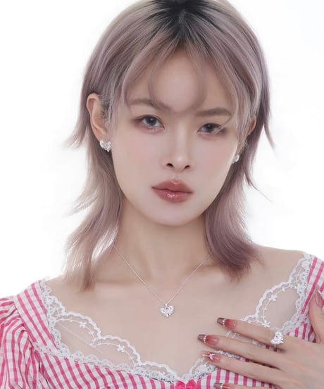 Dreamy pink ribbon necklace