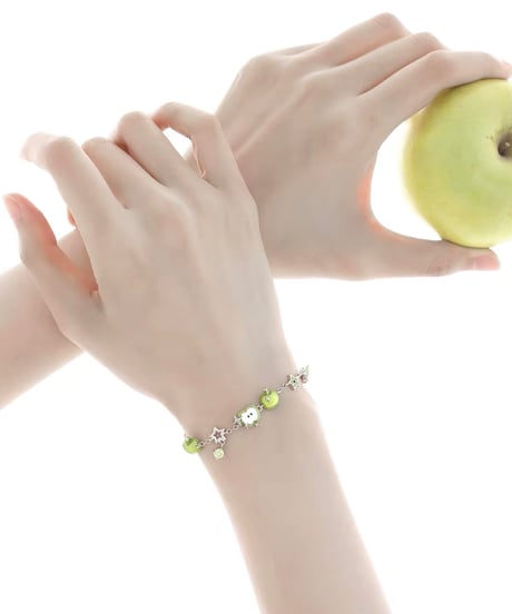 Green apple star bracelet