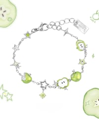 Green apple star bracelet