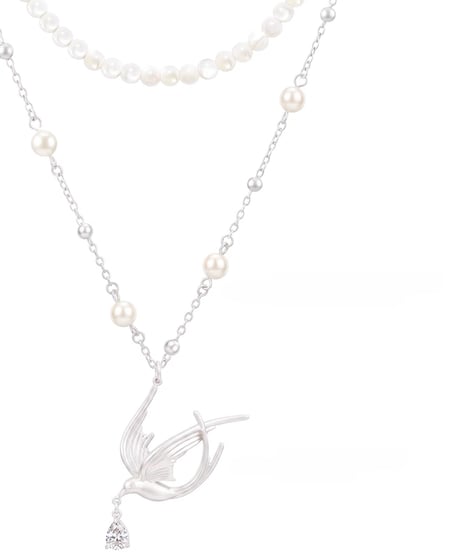 Lucky bird layered necklace