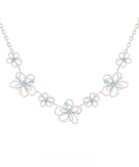 Blue blossom choker