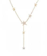 Glitter star drop necklace