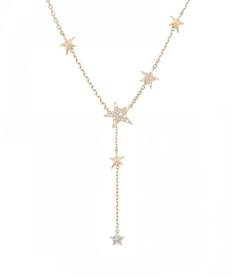 Glitter star drop necklace