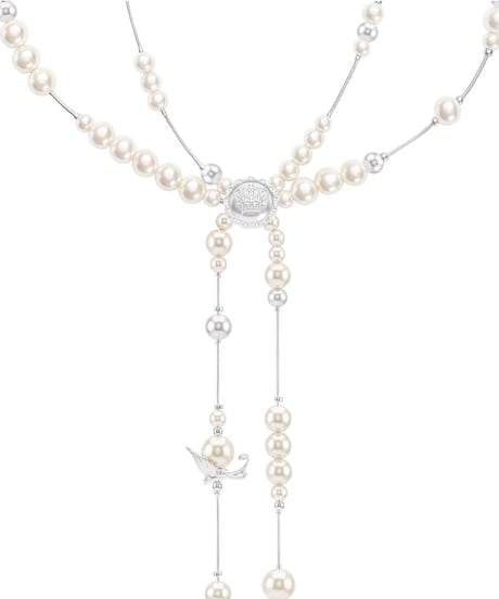 Lucky bird pearl necklace