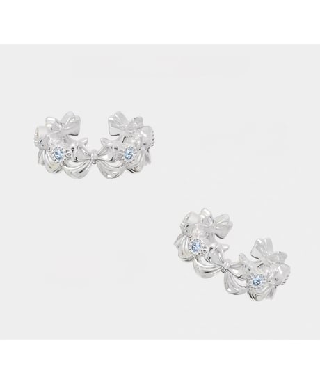 Ribbon parade silver ring