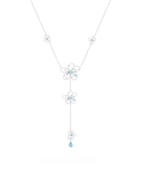 Blue blossom necklace