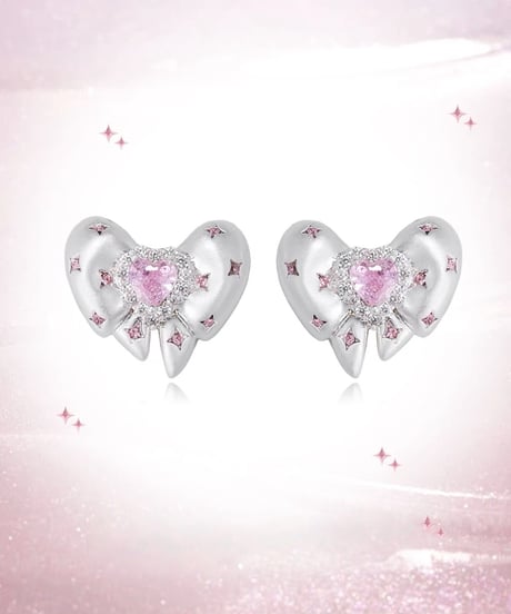 Dreamy pink ribbon pierce