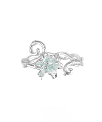 Mist mint lily ring