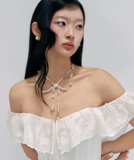 Lucky bird pearl necklace