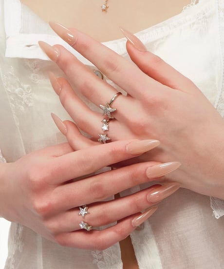 Glitter star ring
