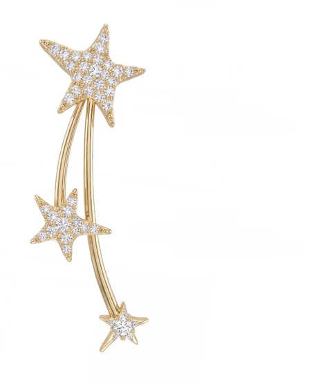 Glitter star pierce
