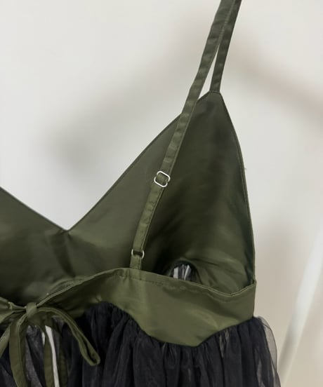 チュールチュニック 【Black |  Khaki 全2色】
