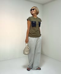 胸ポケットTシャツ【Black｜ Khaki 全2色】