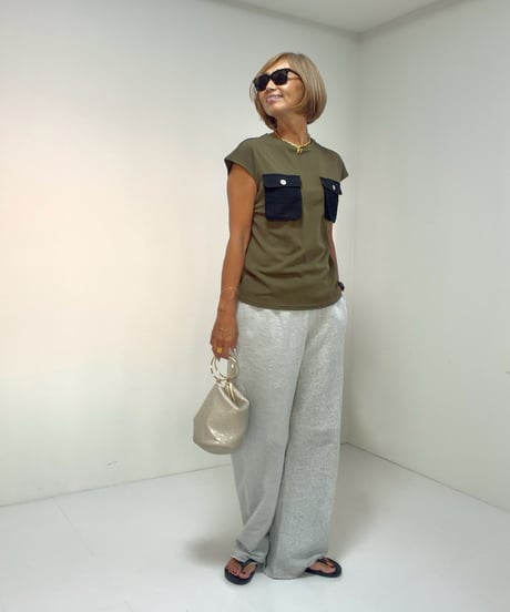 胸ポケットTシャツ【Black｜ Khaki 全2色】