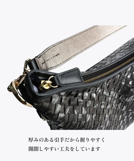 Lamb Leather 2way shoulder bag 【322852】日本製 A4