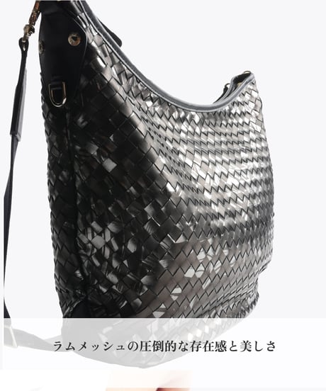 Lamb Leather 2way shoulder bag 【322852】日本製 A4