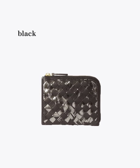 Lamb Leather L-shaped Zipper Mini Wallet【322853】日本製