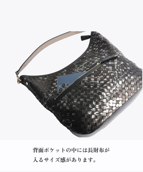Lamb Leather 2way shoulder bag 【322852】日本製 A4
