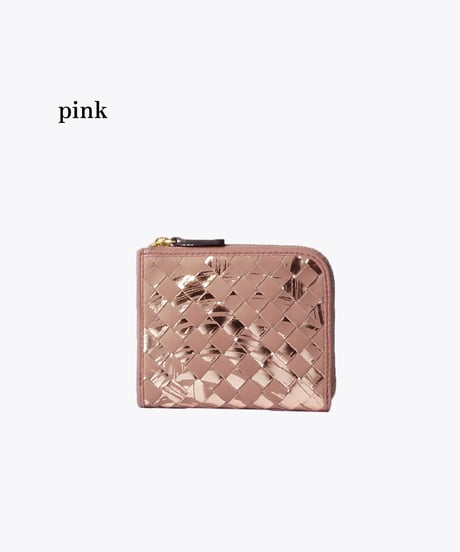 Lamb Leather L-shaped Zipper Mini Wallet【322853】日本製