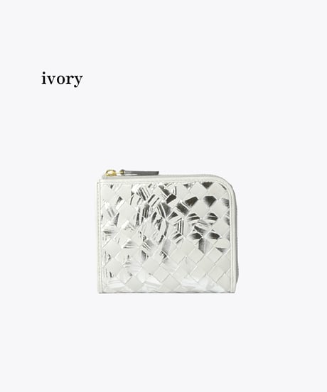 Lamb Leather L-shaped Zipper Mini Wallet【322853】日本製
