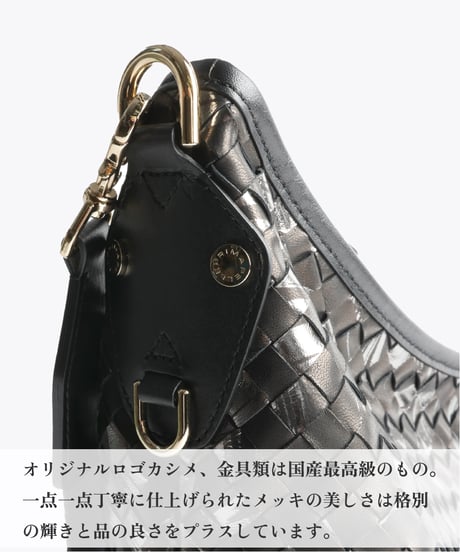 Lamb Leather 2way shoulder bag 【322852】日本製 A4