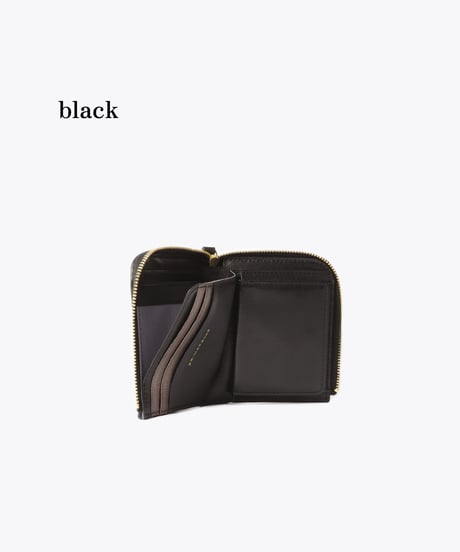 Lamb Leather L-shaped Zipper Mini Wallet【322853】日本製