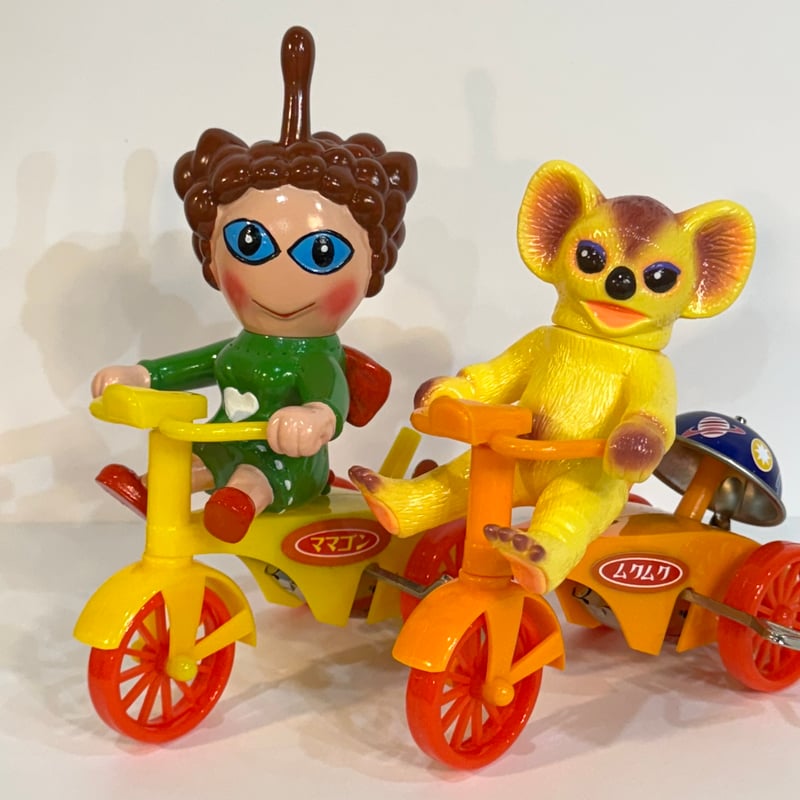 レトロゼンマイ三輪車 円谷プロ チビラくん ママゴン80体限定 Retro