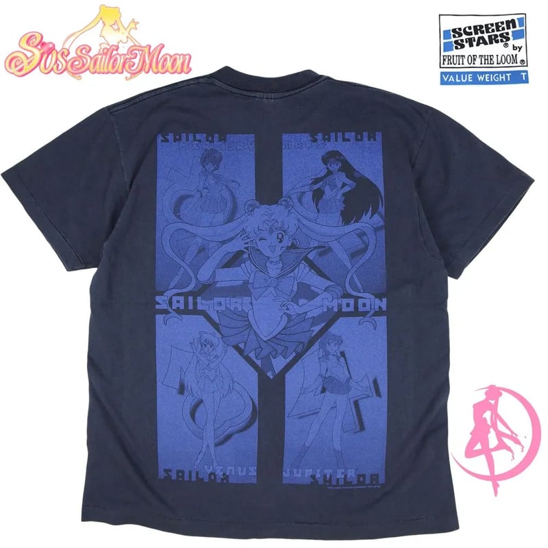 美少女戦士 セーラームーン Tシャツ アニメ ブラック 半袖 メンズ