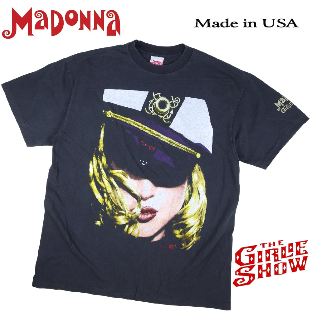 マドンナ　Tシャツ MADONNA マドンナ Tシャツ USA製 ブラック バンドT エロティカ ロックT