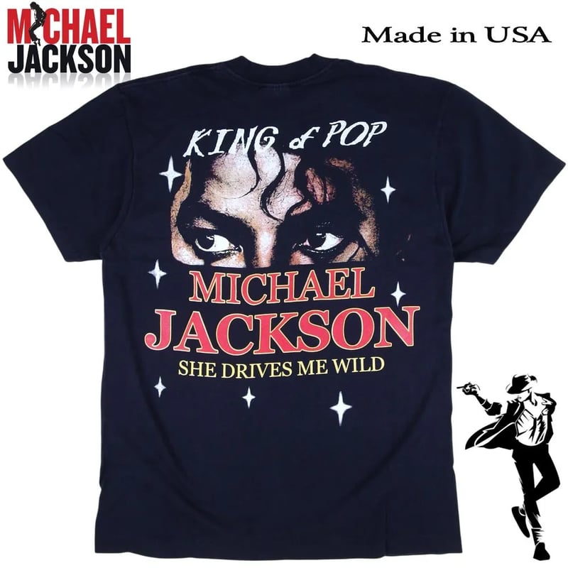 MICHAEL JACKSON マイケルジャクソン Tシャツ Hanes 半袖 ブラック