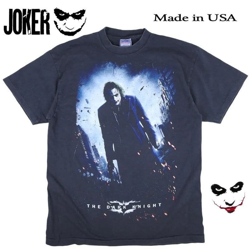 JOKER ジョーカー Tシャツ 半袖 DARK KNIGHT 映画T ブラック