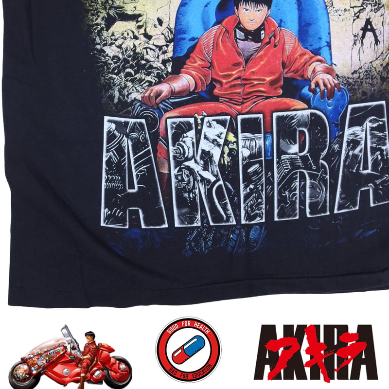 AKIRA アキラ アニメ Tシャツ ブラック Lサイズ 半袖 メンズ