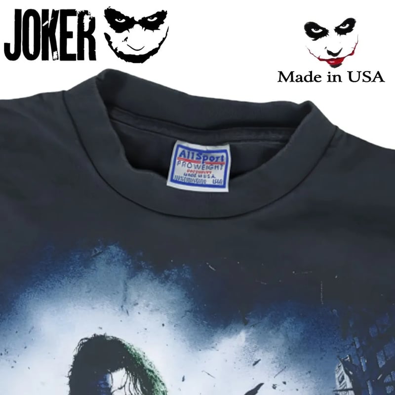 JOKER ジョーカー Tシャツ 半袖 DARK KNIGHT 映画T ブラック