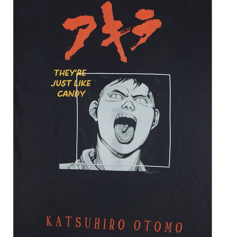 AKIRA アキラ アニメ Tシャツ ブラック Lサイズ 半袖 メンズ