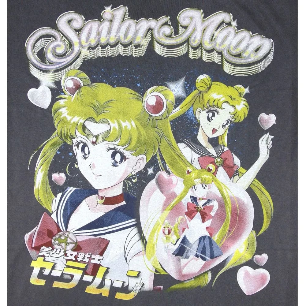 美少女戦士 セーラームーン Tシャツ USA製 アニメ ブラック 半袖