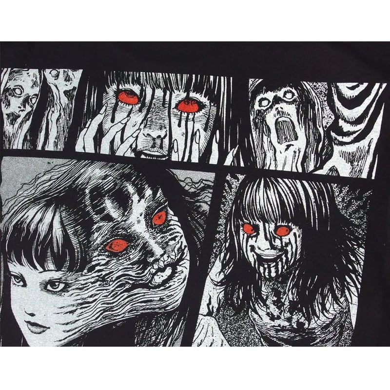 富江 伊藤潤二 コレクション Tシャツ 半袖 JUNJI ITO collection ブラッ