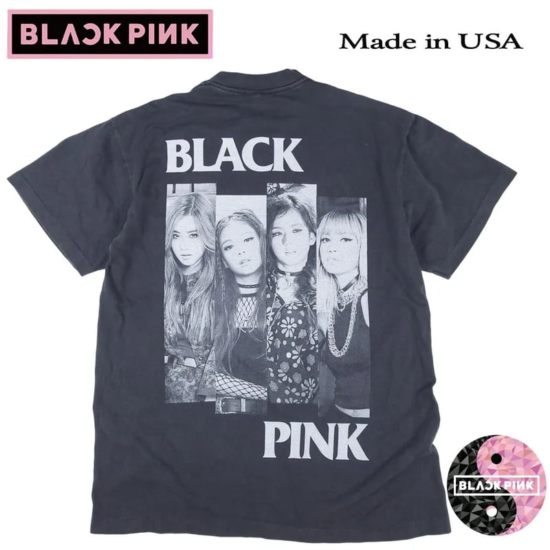 BLACKPINK ブラックピンク Tシャツ ブルピン blackpink ブラック L