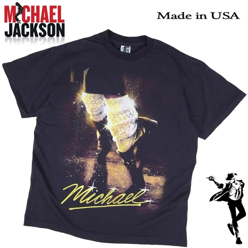 MICHAEL JACKSON マイケルジャクソン Tシャツ USA製 半袖 ブラック