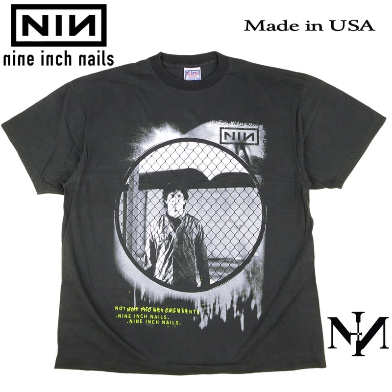 nine inch nails ナインインチネイルズ USA製 ブラック NIN メタル ロッ