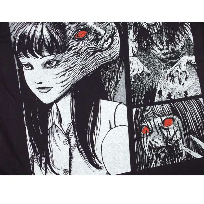 富江 伊藤潤二 コレクション Tシャツ 半袖 JUNJI ITO collection ブラッ