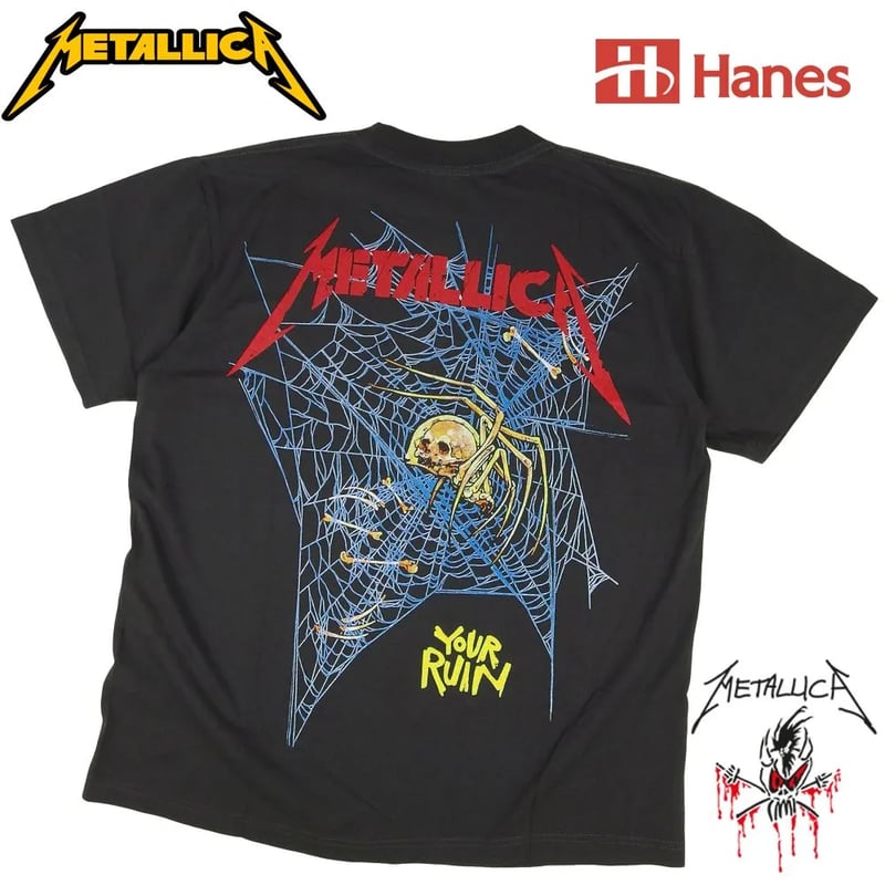 METALLICA メタリカ Tシャツ Hanes チャコール ヘヴィメタ ヘビメタ