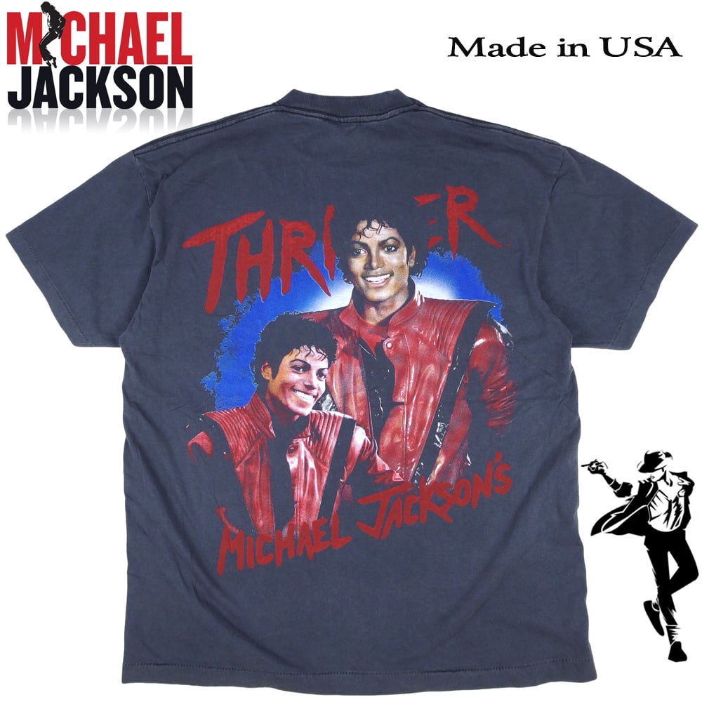 MICHAEL JACKSON マイケルジャクソン Tシャツ USA製 半袖 ブラック L
