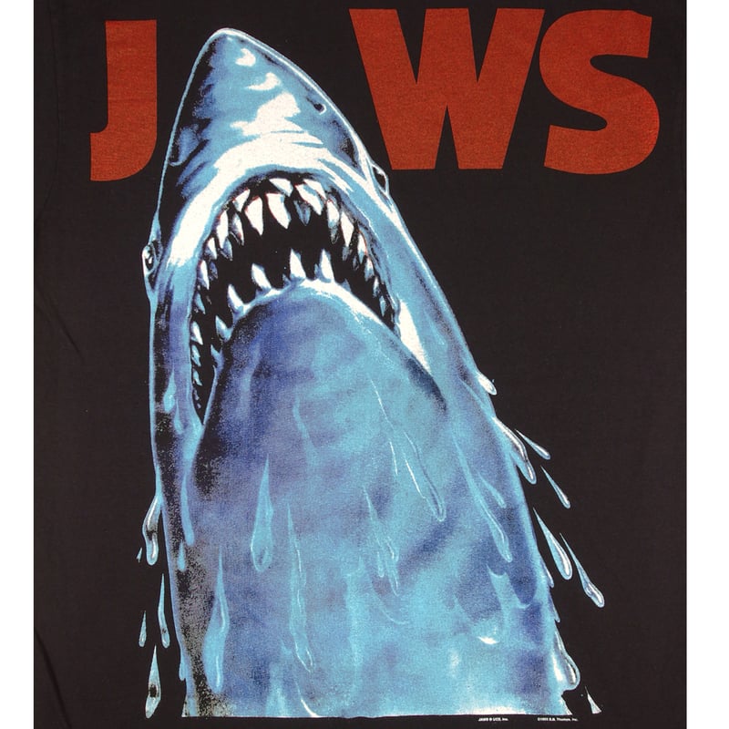 JAWS ジョーズ Tシャツ USA 1993年 アメリカ ムービーブラック UNIVERSA